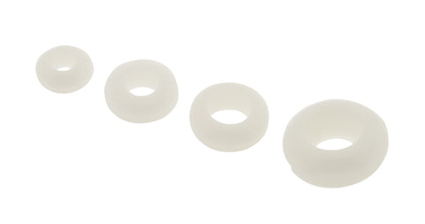 Gummi cable gland white mounting hole 8mm inside 6mm