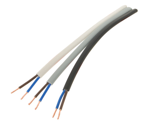 Double-isolated cable Mono 2-polig 0,75mm² grau