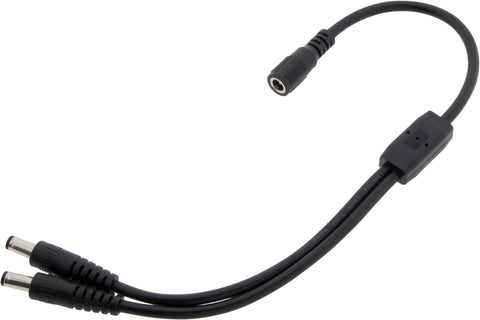 Conector cilindru DC splitter cu 2 cai - 5,5 x 2,1 mm