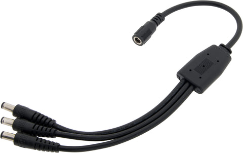 Conector cilindric DC splitter cu 3 căi - 5,5 x 2,1 mm
