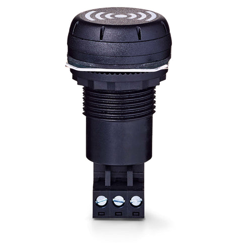 Buzer Compact, d= 30 mm, 12-24 V c.a./ c.c., negru, 85 dB