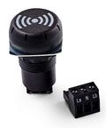 Buzer Compact, d= 30 mm, 12-24 V c.a./ c.c., negru, 85 dB
