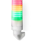 Coloană compactă LED, cu sonerie, bază cotită, 230V c.a.