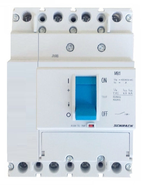 Intreruptor compact MB 18kA, borne cleme rapide 80A, 4 poli