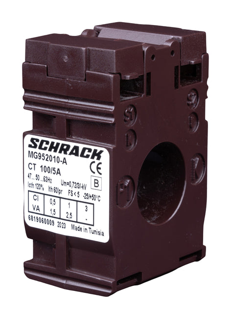 Transformator de curent 100/5A, D=21mm, clasă 0,5