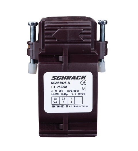 Transformator de curent 250/5A, 40x10, clasă 0,5