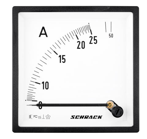 Ampermetru 96*96mm, 25A, conexiune directă, AC