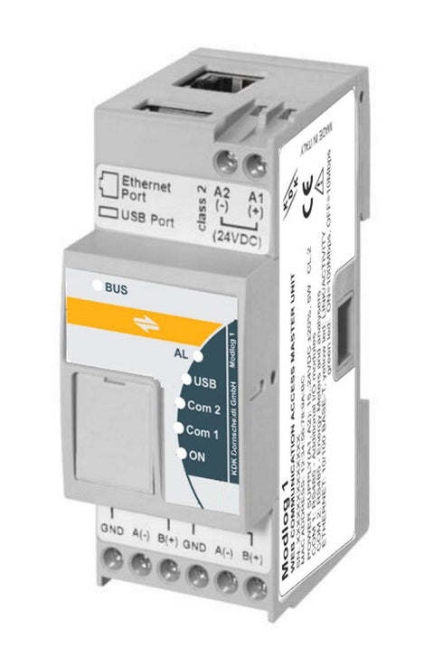 Data logger with web server for conn. to the Modbus meters