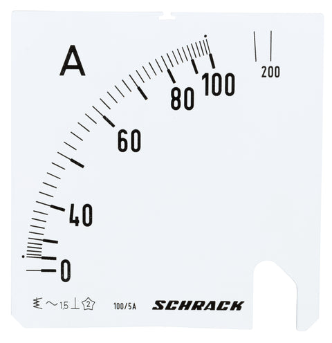 Scală 96*96mm, 100/200/5A, AC