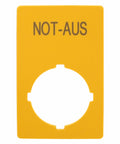 Placa atentionare buton avarie 33x50mm german