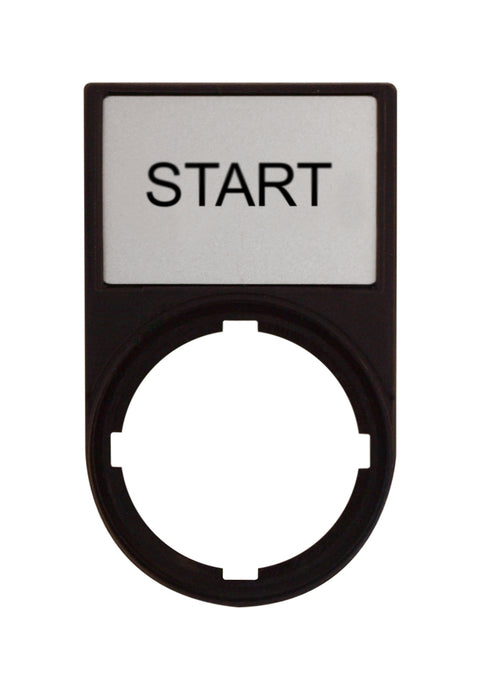 Suport cu placa 30x50mm cu inscriptia START