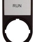Suport cu placa 30x50mm cu inscriptia RUN