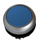 Buton comanda cu revenire albastru