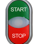 Buton comanda dublu rosu+verde "START-STOP"