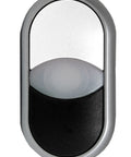 Buton comanda dublu alb+negru "0-1"