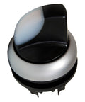 Buton selector 0-1 cu revenire alb