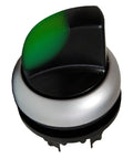 Buton selector 0-1 cu revenire verde