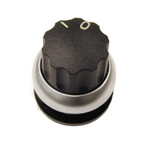 Buton selector 0-1 fara revenire negru