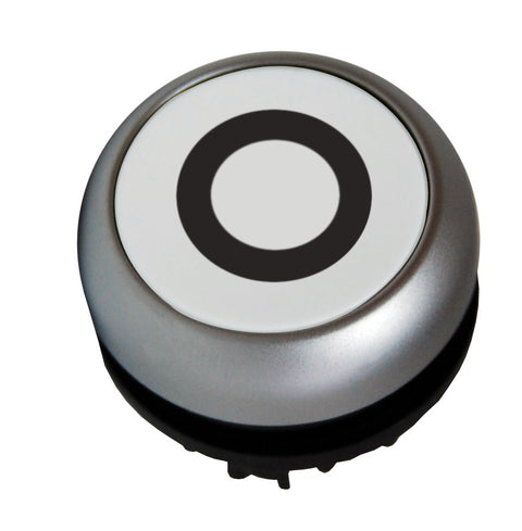 Buton comanda iluminat scund cu revenire alb "0"