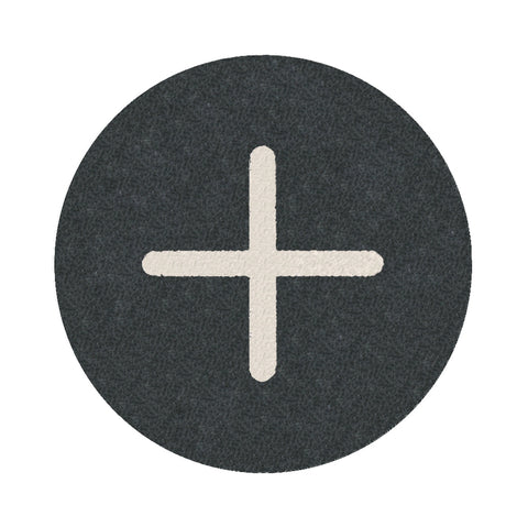 Placuta presare negru "+"
