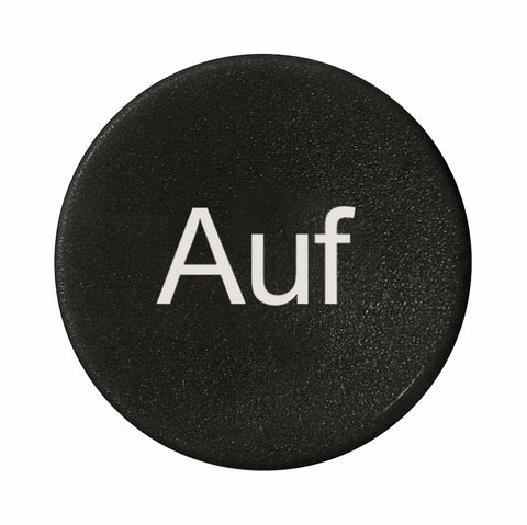 Placuta presare negru "Auf"