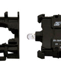 Set complet buton comandă iluminat, rosu, 230V