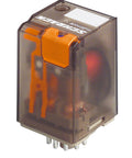 Releu MT 10A, 24VDC, 11poli, 3contact aurit comutator
