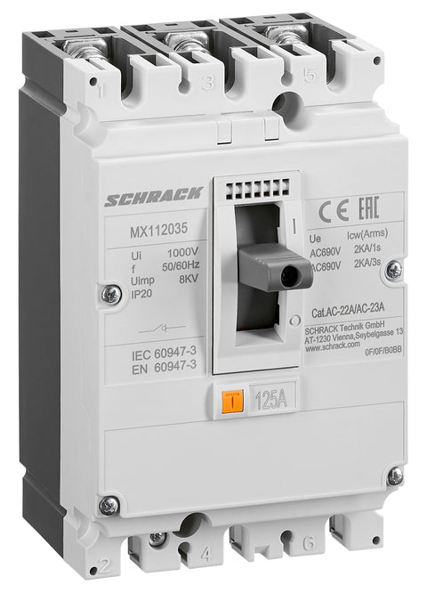 Comutator de putere MX1, 3 poli 125A