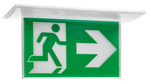 Semn suspendat pt corpuri de iluminat de urgență design C2