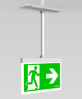 C.il. Siguranta AM alb, LED, incastrat suspendat