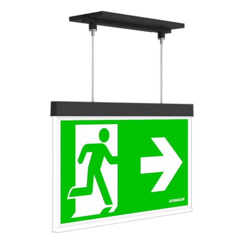 C.il. Siguranta AX antracit, LED, suspendat incastrat