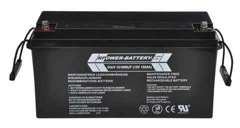 Baterie AGM Longlife 10-12 ani OGIV 12V/156Ah RPower (C20)