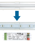 Set 4x1W ERT LED banda inloc.+ MLED500+conect.ptr.retrofit
