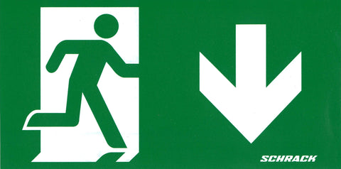 Pictograph sticker ptr.Linda NLLTU.,  sageata jos