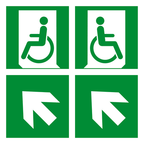 Set de pictograme pentru NLPM.. 2x scaun cu rotile, 2x