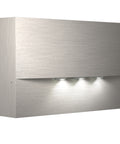 Lum de siguranță. WAF aspect inox 3x1W ERT-LED 3h 230V