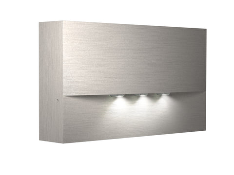 Lum de siguranță. WAF aspect inox 3x1W ERT-LED 3h 230V
