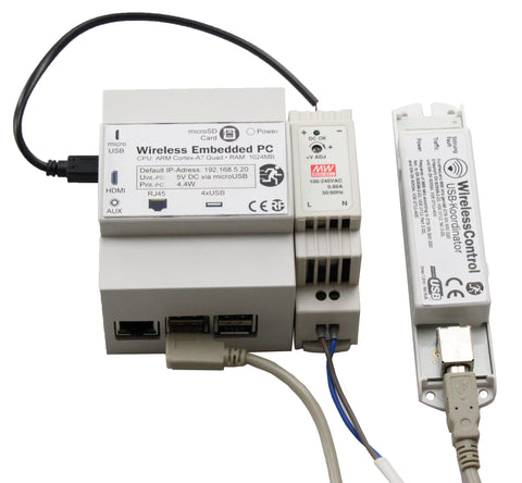 PC pe șină DIN (CPC) pentru WirelessControl Professional