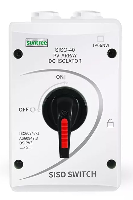 SISO Comutator fotovoltaic DC (baterie)