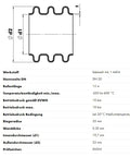 Copex din oțel inoxidabil DN20, A4, 1.4404 grosime 0,3 mm