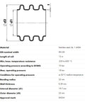 Copex din oțel inoxidabil DN20, A4, 1.4404 grosime 0,3 mm