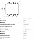Copex din oțel inoxidabil DN25, A4, 1.4404 grosime 0,3 mm