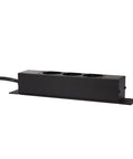 PDU 10", 3x Schuko, 1U, cablu 2m, Negru, ALU