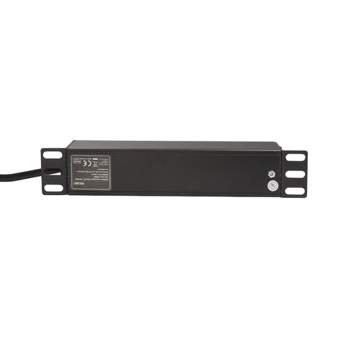 PDU 10", 3x Schuko, 1U, cablu 2m, Negru, ALU