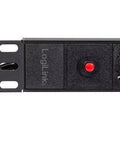 PDU 19", 8x Schuko, 1U, cablu 3m cu C14, negru