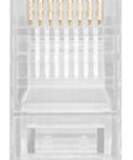 Conector tată RJ45 UTP 8P8C pentru cablu plat