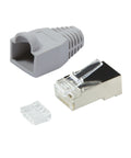Conector RJ45 pt flex Cat.6 ecranat incl. manson gr, 100 buc