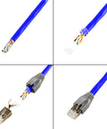 Conector RJ45 Cat6a ecranat AWG24 pana la AWG22, 50 buc