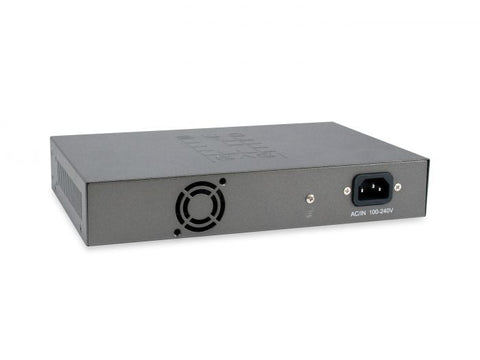 Switch 8xRJ45 10/100/1000 (PoE+) + 2xSFP 1000, 19", 150W