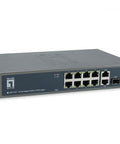 Switch 8xRJ45 10/100/1000 (PoE+) + 2xSFP 1000, 19", 150W